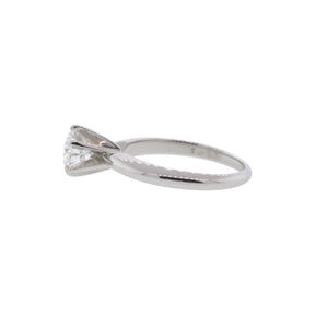 Platinum 0.80ct Solitaire Diamond Ring