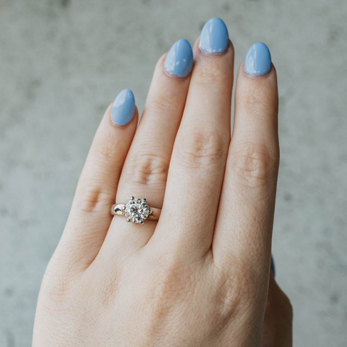 Moissanite Solitaire Ring