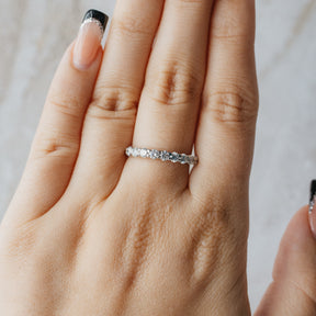 Platinum Ten Stone Diamond Wedding Ring