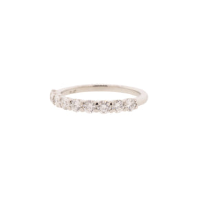 Platinum Ten Stone Diamond Wedding Ring