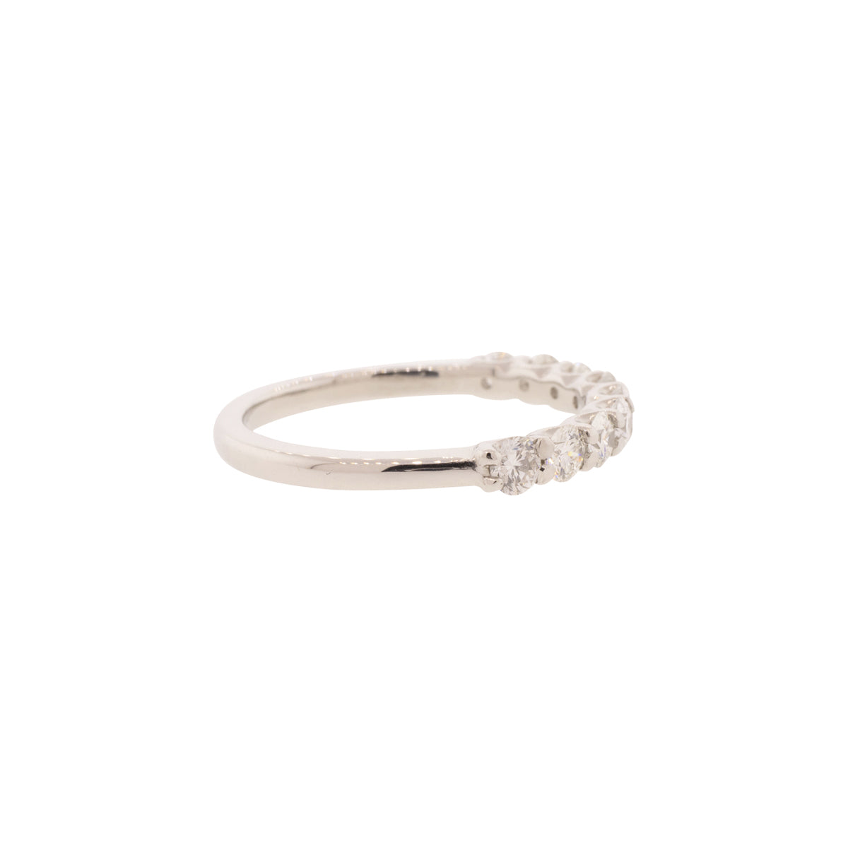 Platinum Ten Stone Diamond Wedding Ring