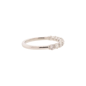 Platinum Ten Stone Diamond Wedding Ring