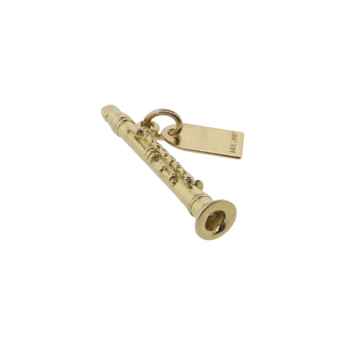 14K Yellow Gold Clarinet Charm