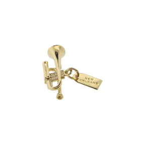 14K Yellow Gold Trumpet Charm