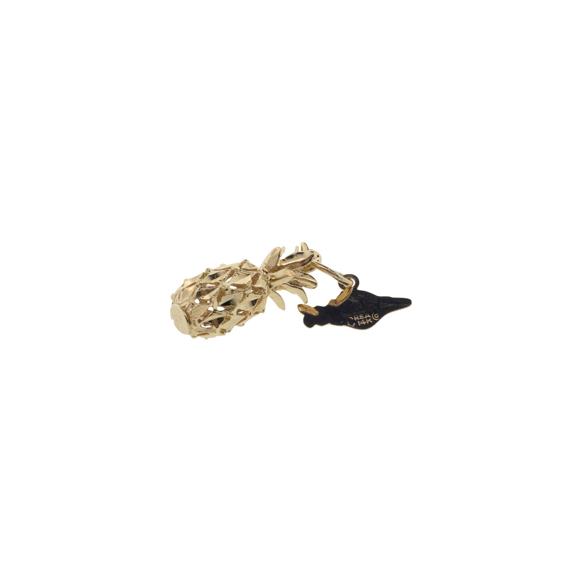 14K Yellow Gold Pineapple Charm