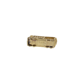 14K Yellow Gold San Francisco Trolley Car Charm