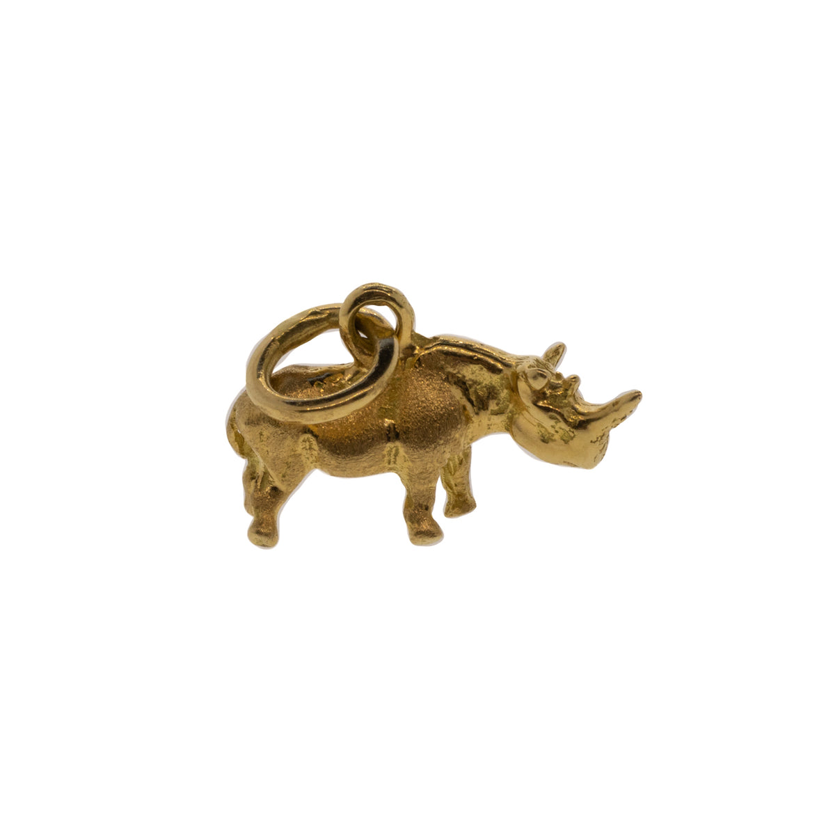 Vintage Rhino Charm
