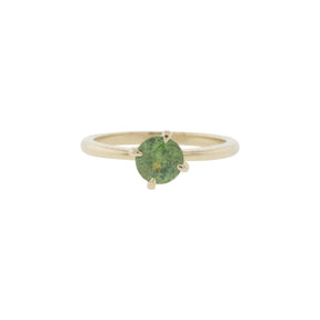 14K Yellow Gold 0.92ct Grossular Garnet Solitaire Ring