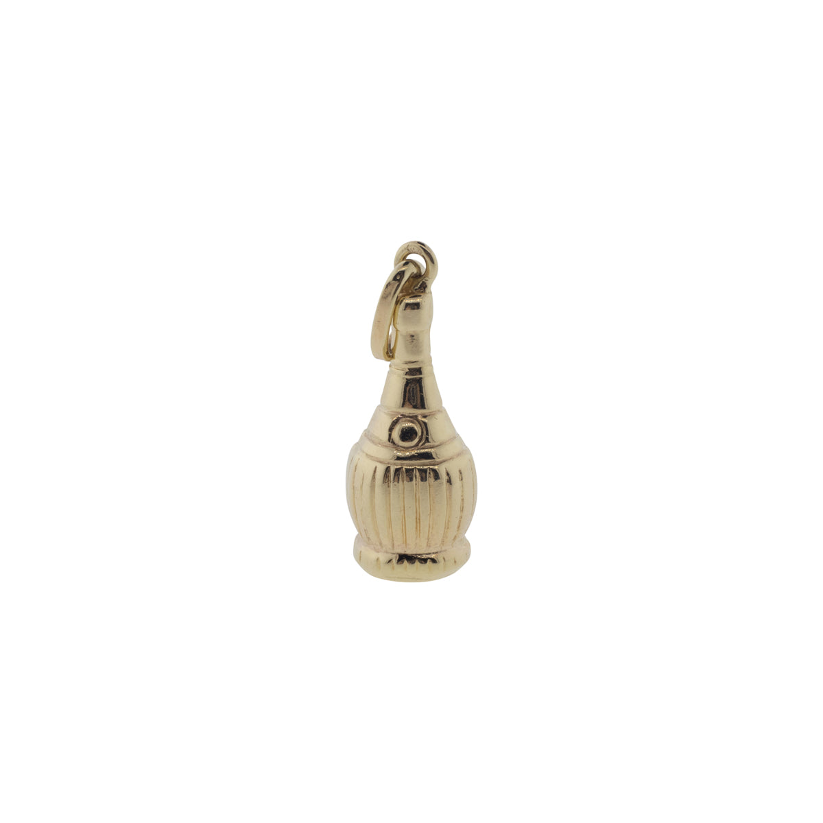 14K Yellow Gold Wine Bottle Charm