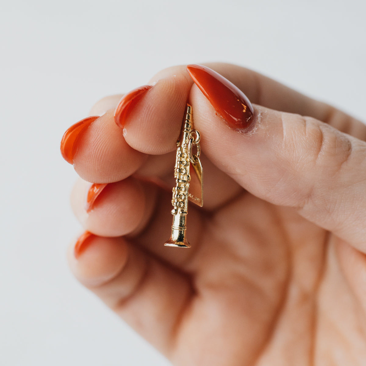 14K Yellow Gold Clarinet Charm