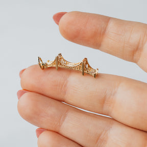 14K Yellow Golden Gate Bridge Charm