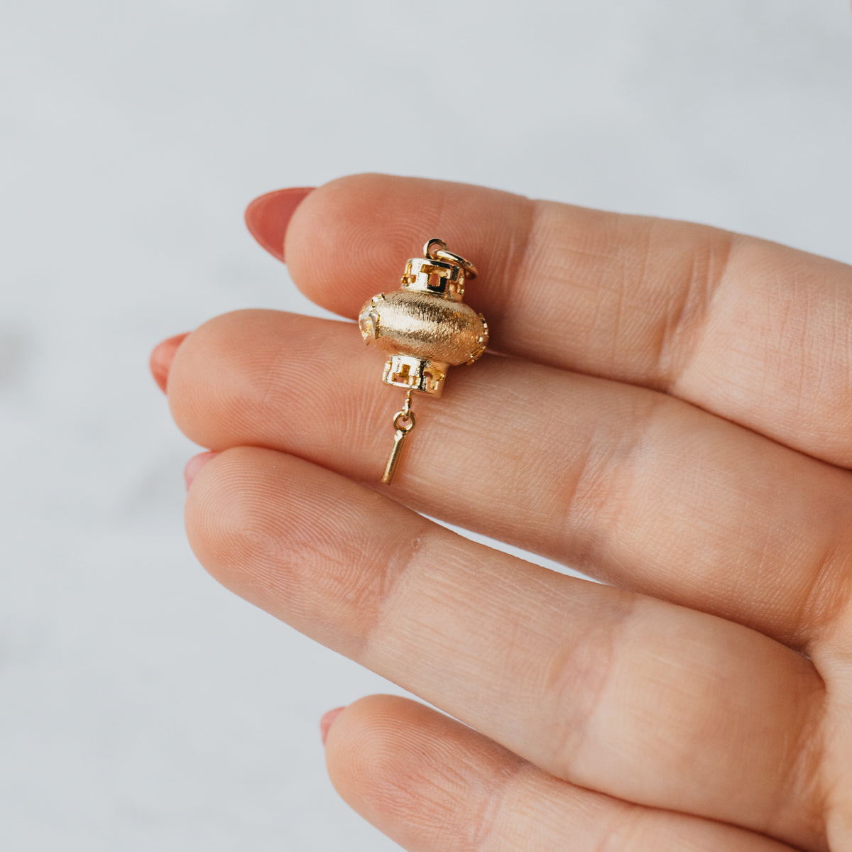14K Yellow Gold Chinese Lantern Charm