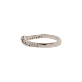 Twisted Contour Diamond Band