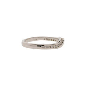 Twisted Contour Diamond Band
