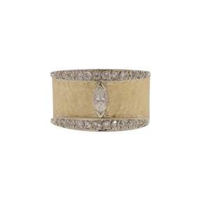 Marquise and Single-Cut Diamond Cigar Band