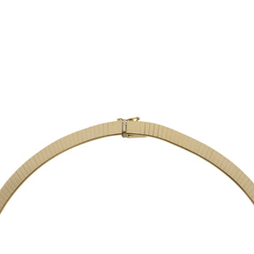 Wide 14k Yellow Gold Omega Chain Necklace