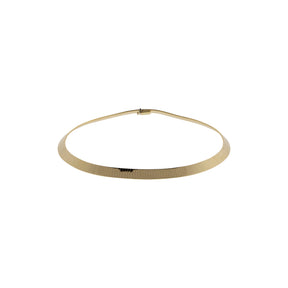 Wide 14k Yellow Gold Omega Chain Necklace
