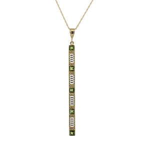 Victorian Tourmaline and Seed Pearl Converted Pendant