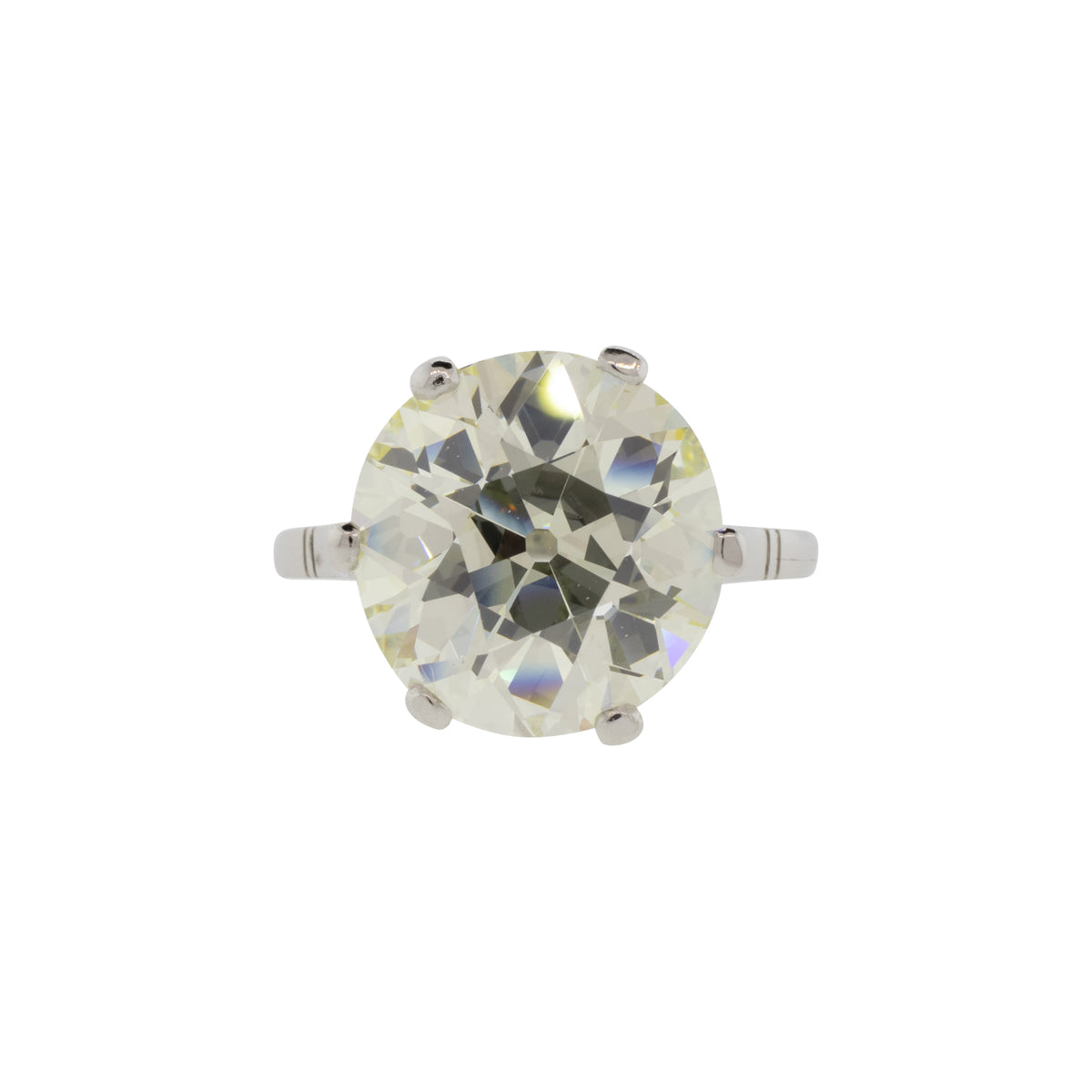 6.43ct Old European Cut GIA Certified Diamond Ring