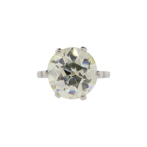 6.43ct Old European Cut GIA Certified Diamond Ring
