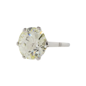 6.43ct Old European Cut GIA Certified Diamond Ring