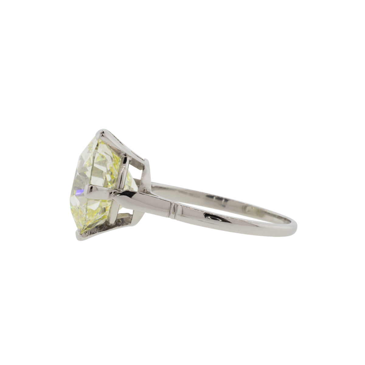 6.43ct Old European Cut GIA Certified Diamond Ring