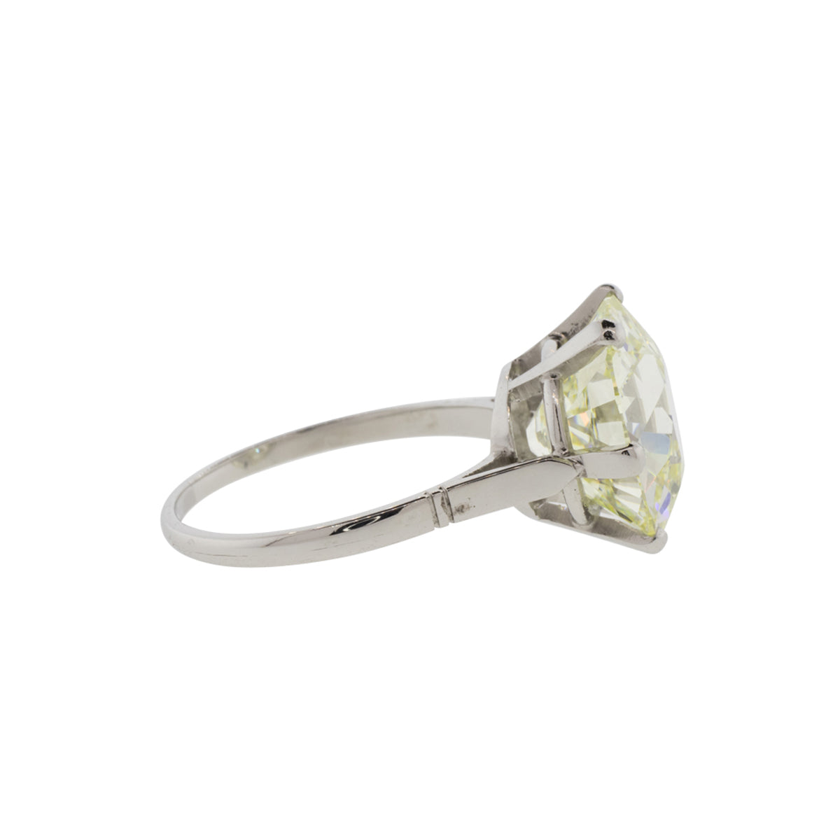6.43ct Old European Cut GIA Certified Diamond Ring