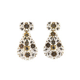 9-17K Yellow Gold Georgian Rose-Cut Diamond Earrings