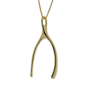 Wishbone Pendant Necklace