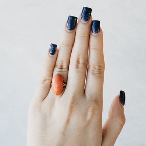 Victorian Coral Split-Shank Ring