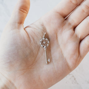 Tiffany & Co. Key 18K White Gold Pendant Charm