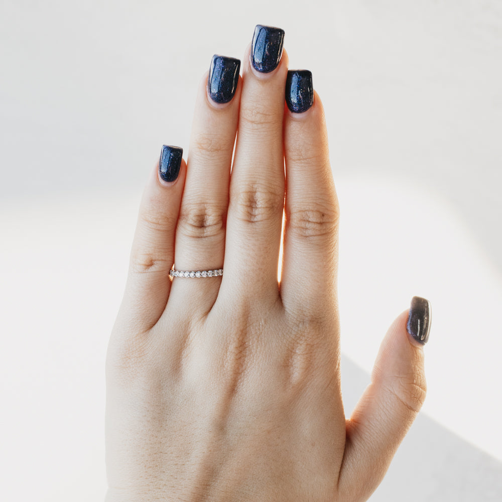 Platinum Natural Diamond Eternity Band