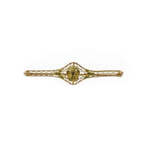 Long Latice 14K Yellow Gold Sorority Pin