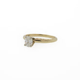 Oval Solitaire Natural Diamond Ring