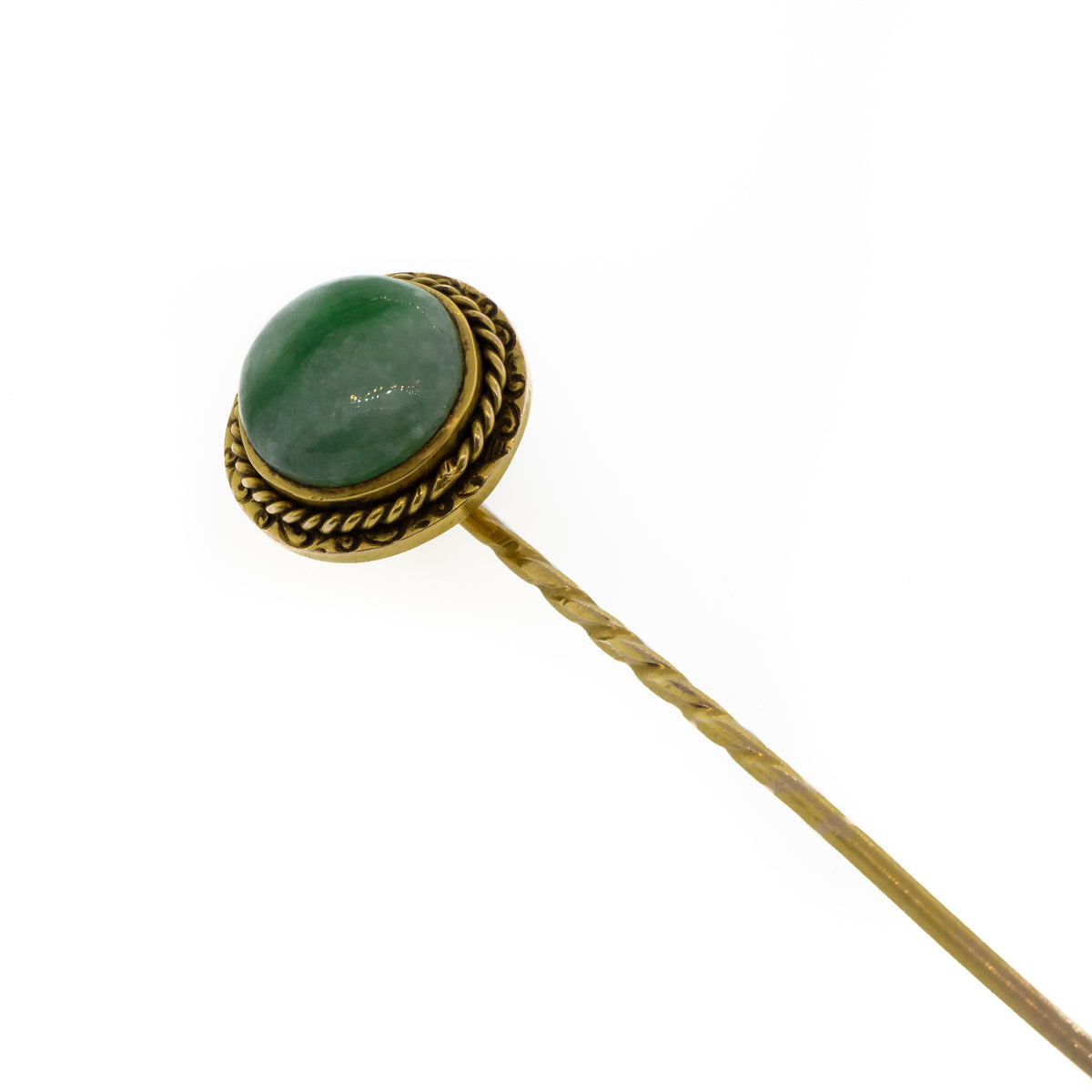 Jadeite Stick Hat Pin