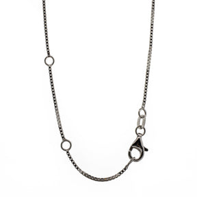 Vintage 18K White Gold Amethyst and Natural Diamond Pendant Necklace