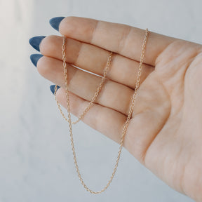 14K Yellow Gold Light Twisted Rope Chain