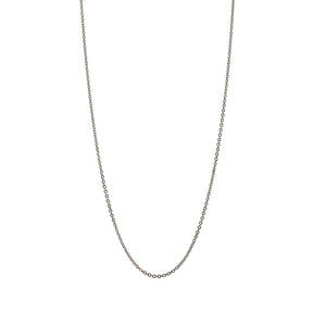 14K White Gold Adjustable Light Cable Chain