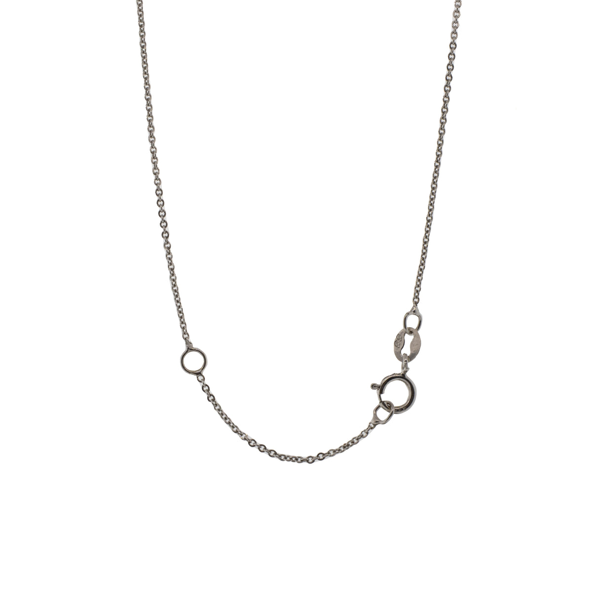 14K White Gold Adjustable Light Cable Chain