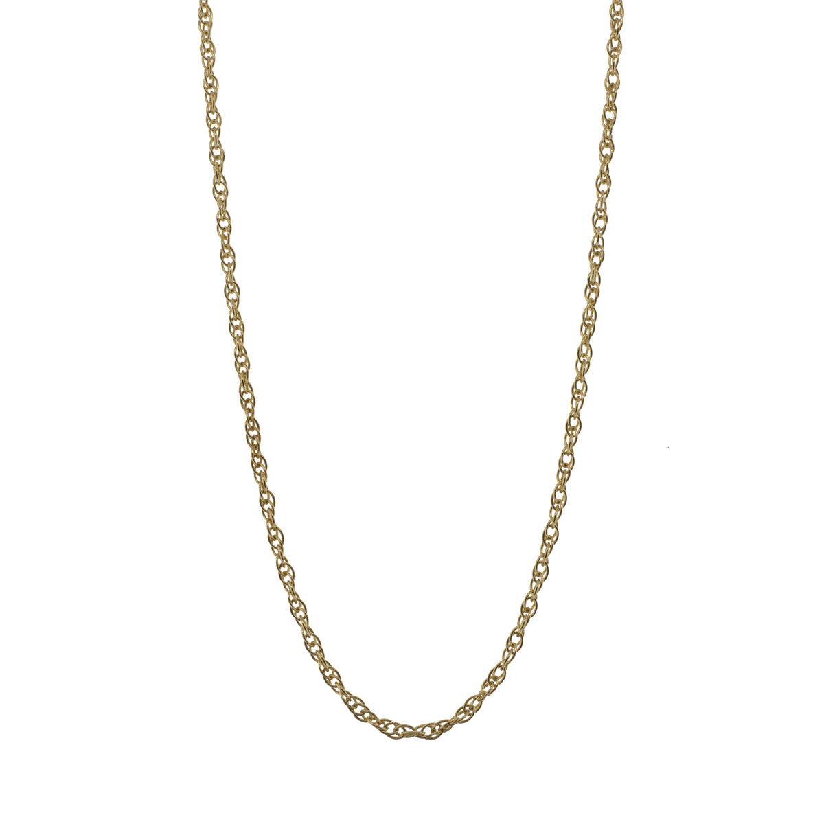 14K Yellow Gold Light Twisted Rope Chain