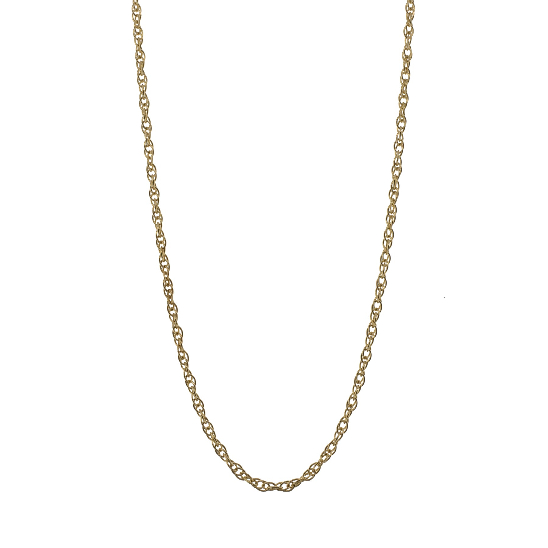 14K Yellow Gold Light Twisted Rope Chain