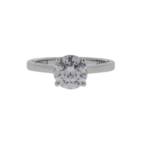 Platinum Tacori 1.13ct Round Brilliant Diamond Ring