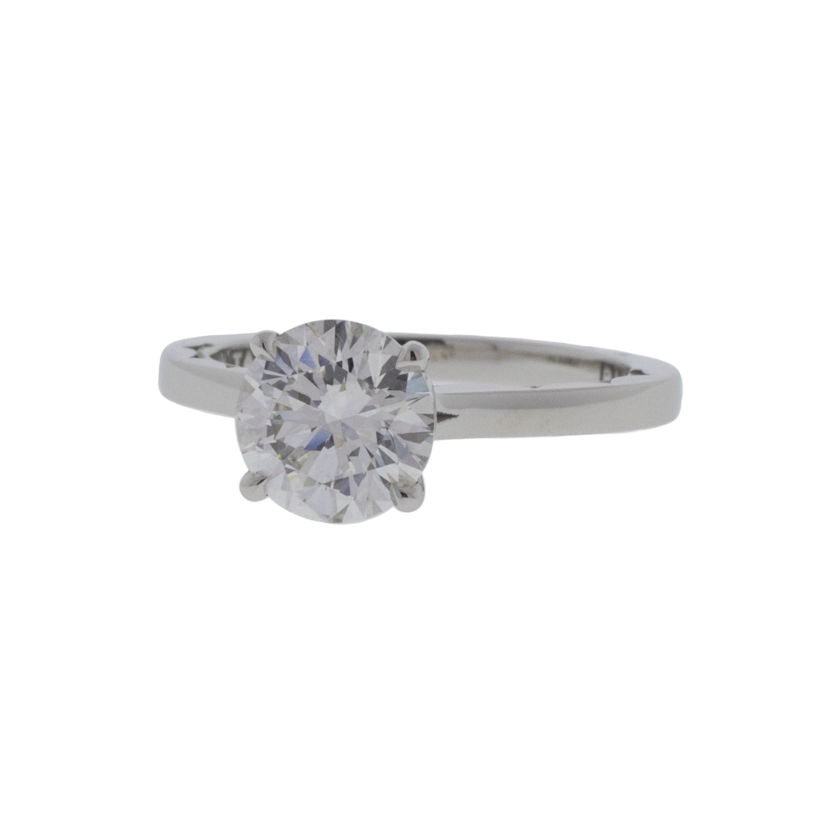 Platinum Tacori 1.13ct Round Brilliant Diamond Ring