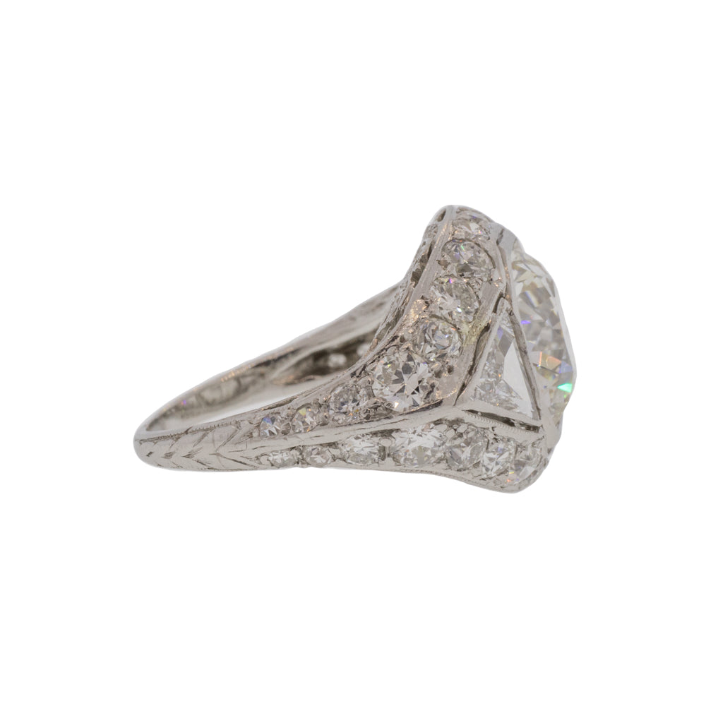 Old European Cut Diamond Antique Platinum Ring