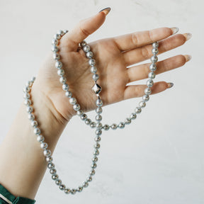 Opera-Length Silver Akoya Pearl 32" Strand