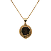 -Antique Tiberius Cesar Bronze Pruta Coin Pendant