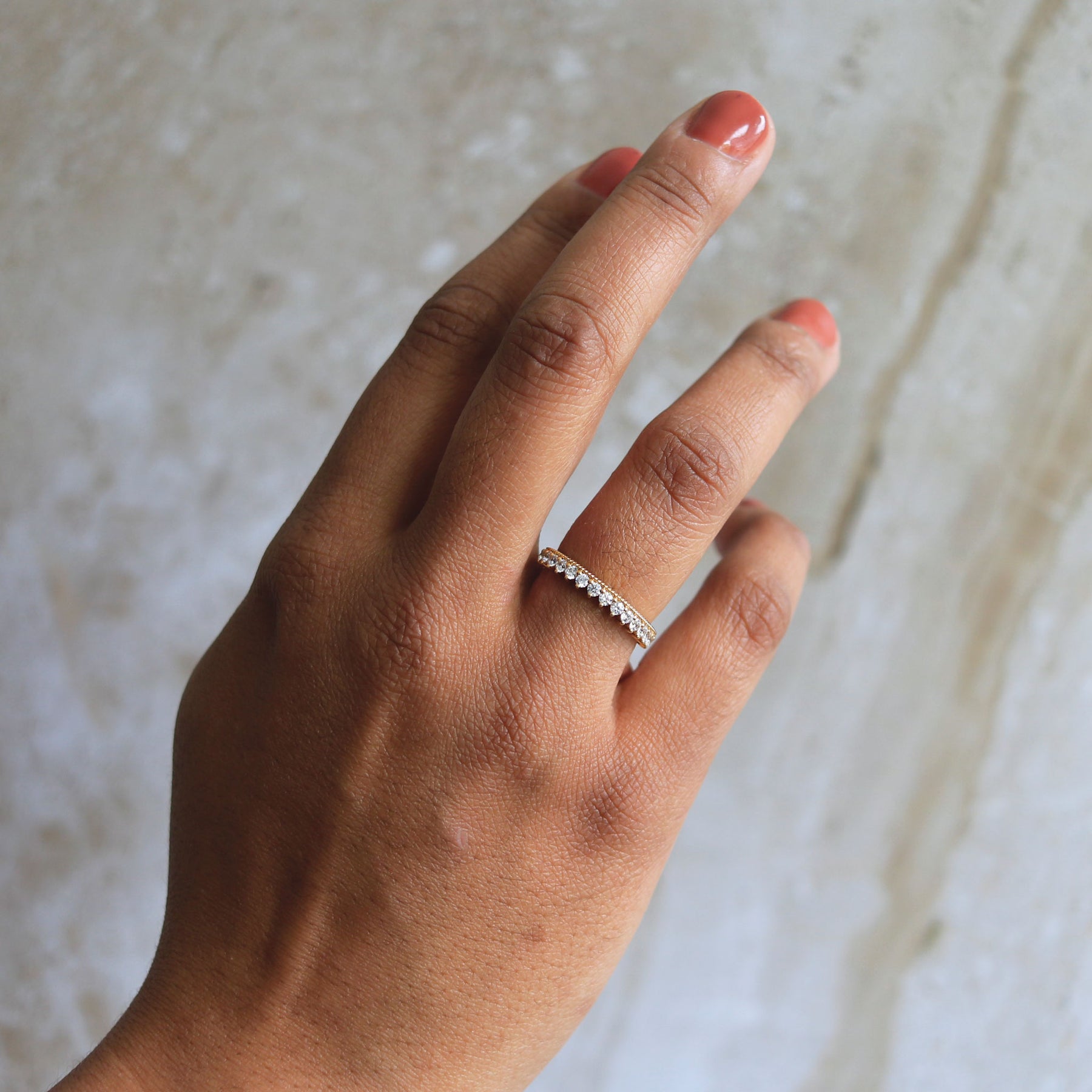 Diamond Anniversary 14K Yellow Gold Band