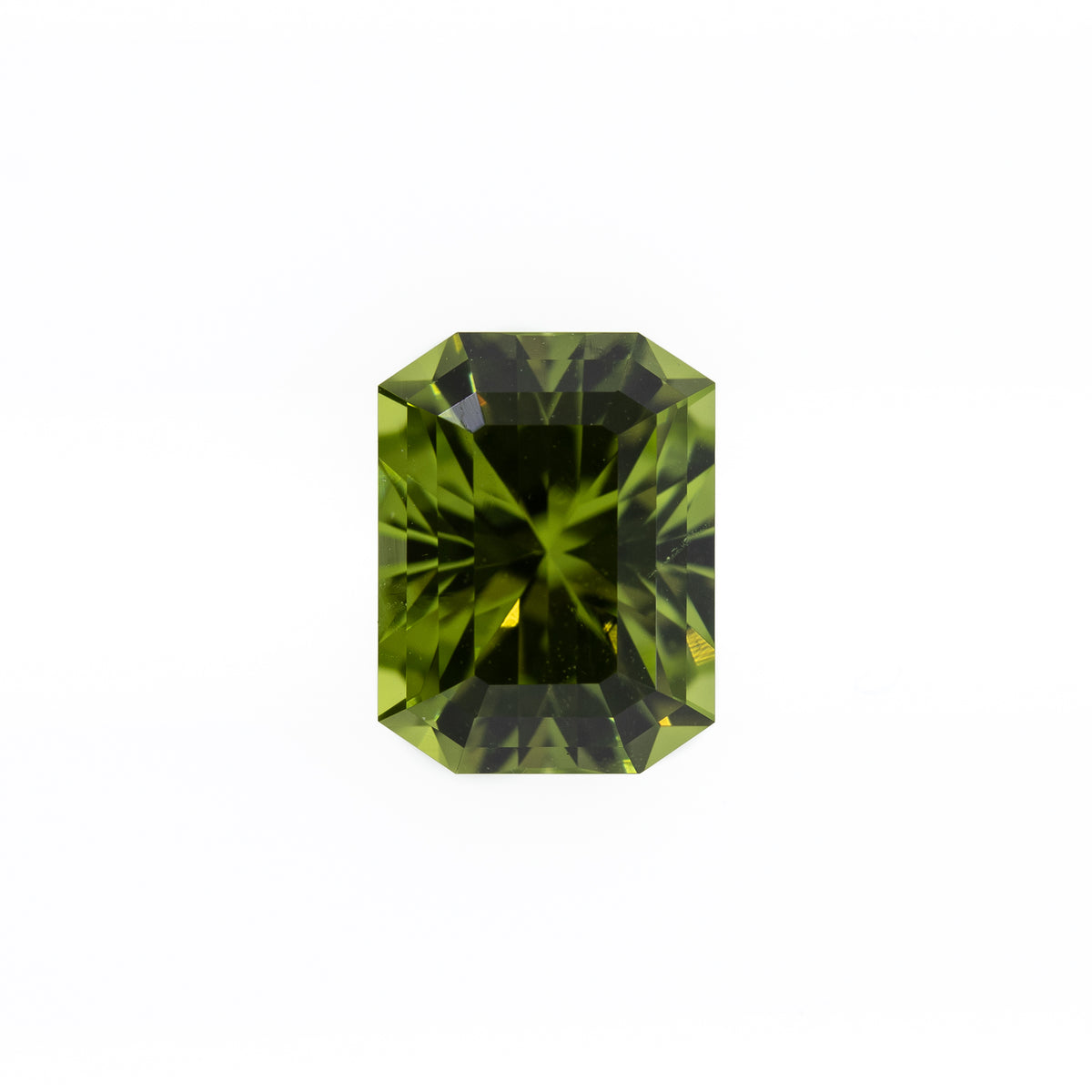 -1.81ct Custom Cut Radiant Natural Peridot