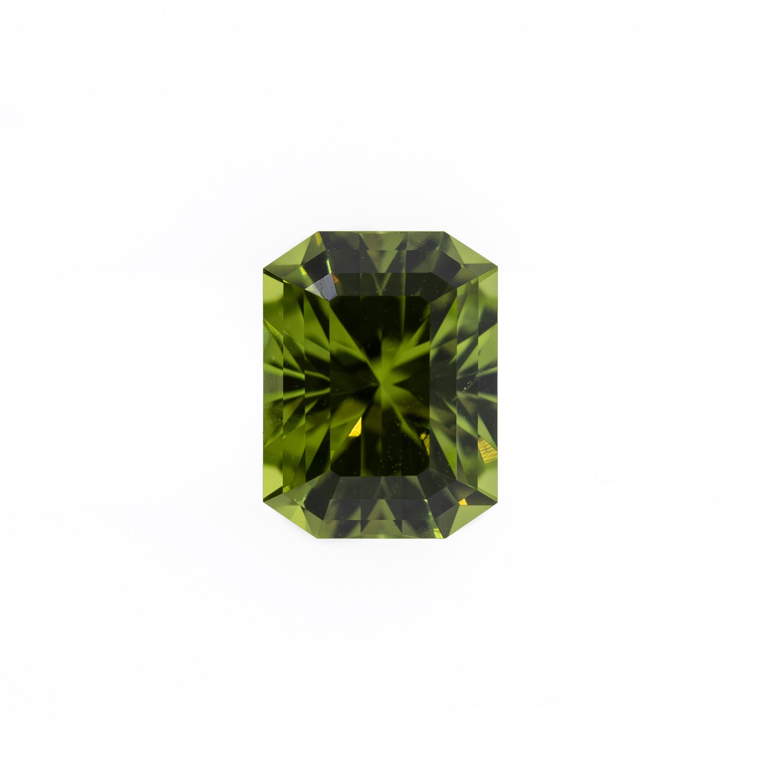 -1.81ct Custom Cut Radiant Natural Peridot