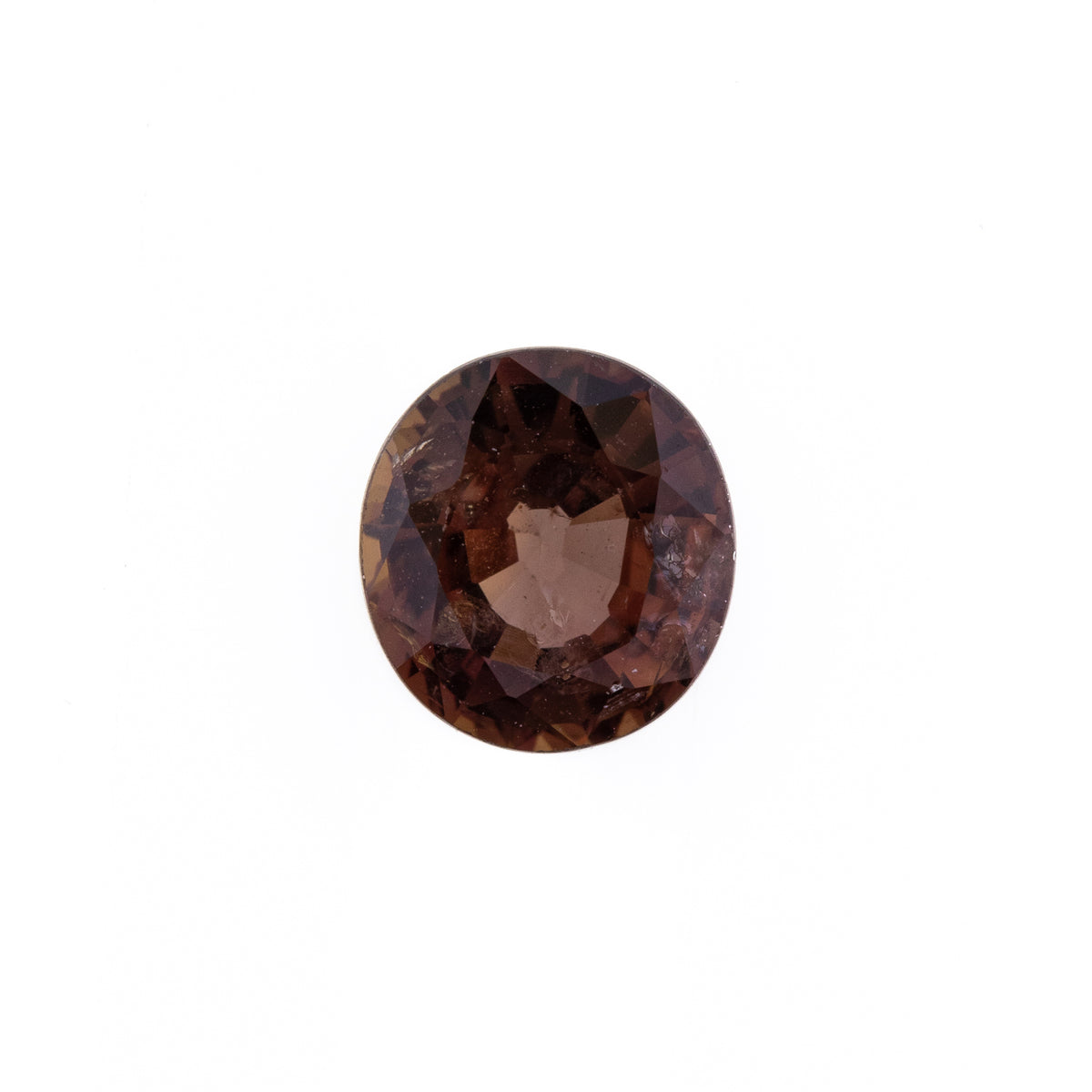 -0.80ct Custom Cut Round Wine-Red Sapphire